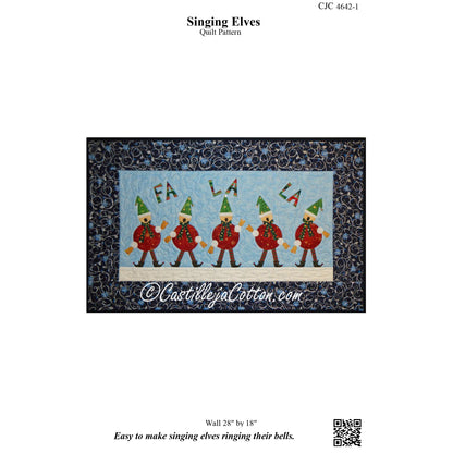 Cover image of pattern for Singing Elves quilt.