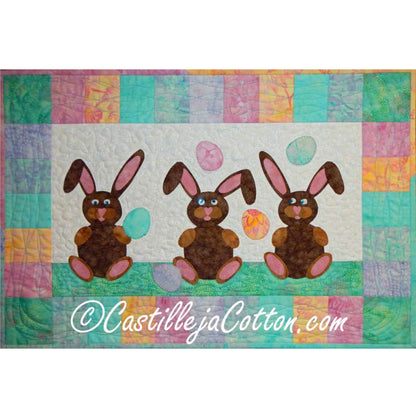 Bunnies Juggling Eggs Quilt CJC-4663e - Downloadable Pattern