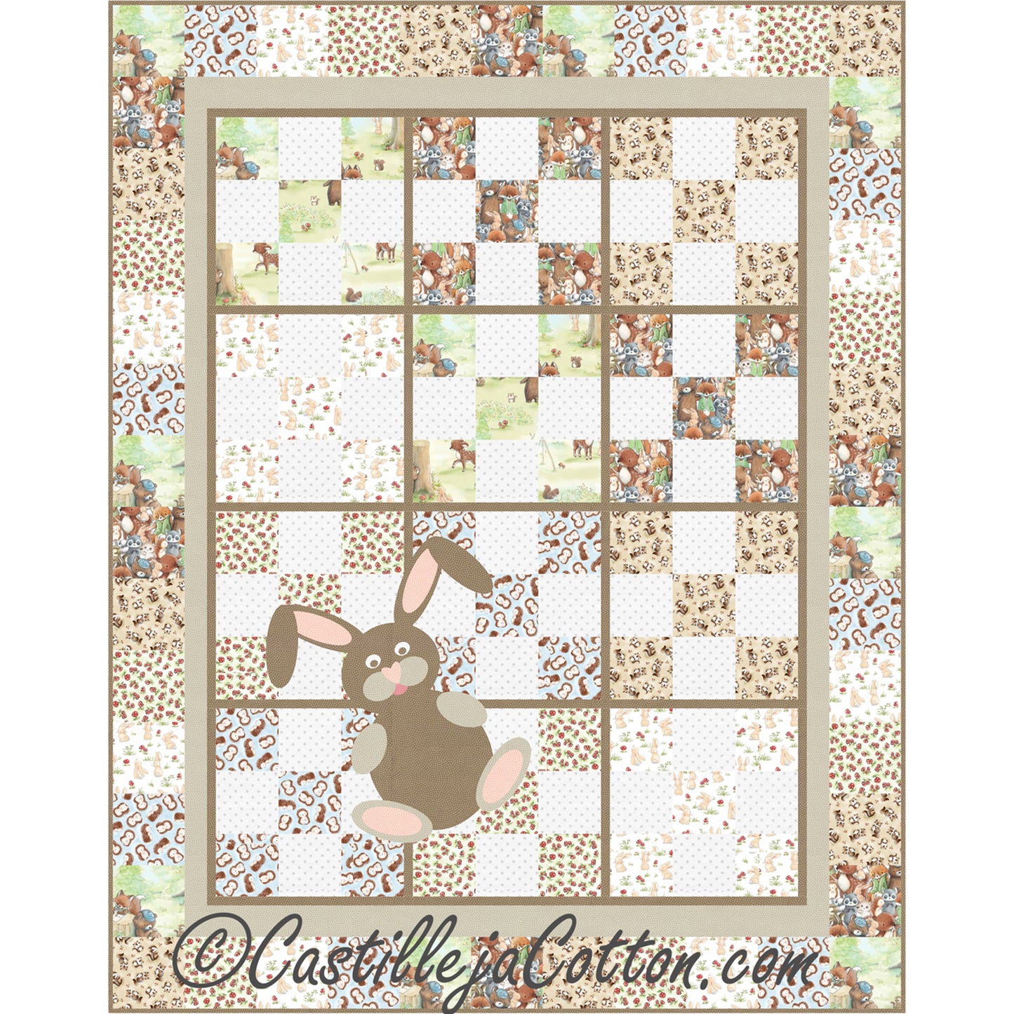 9-Patch Bunny Quilt CJC-46735e - Downloadable Pattern