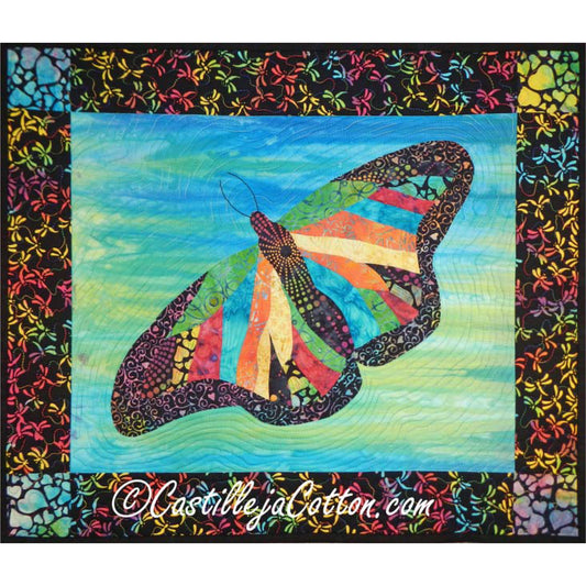 Rainbow Butterly Quilt CJC-4687e - Downloadable Pattern