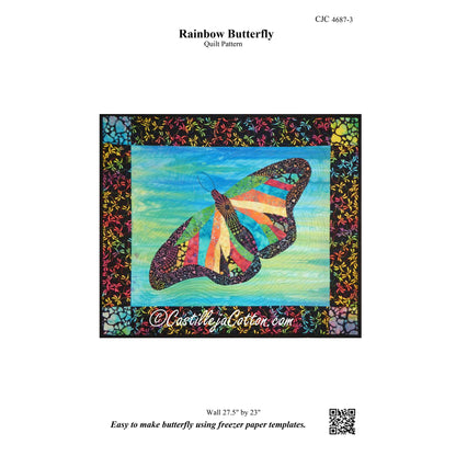 Rainbow Butterly Quilt Pattern CJC-4687 - Paper Pattern