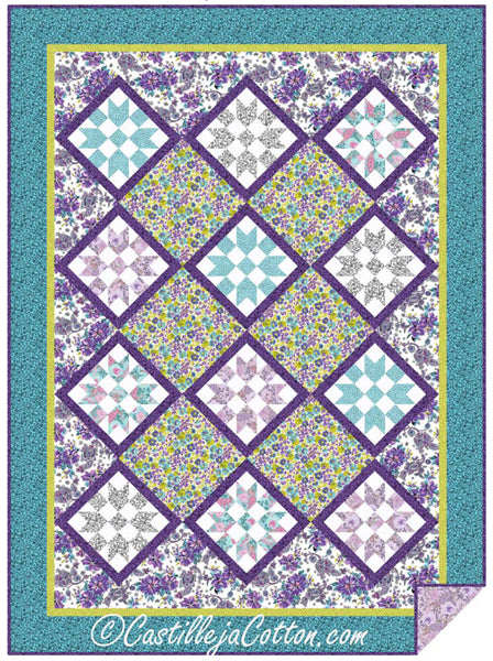 Sister's Garden Twin Quilt CJC-469111e - Downloadable Pattern