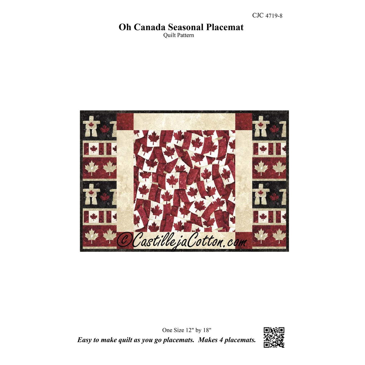 Oh Canada Seasonal Placemat CJC-47198e - Downloadable Pattern