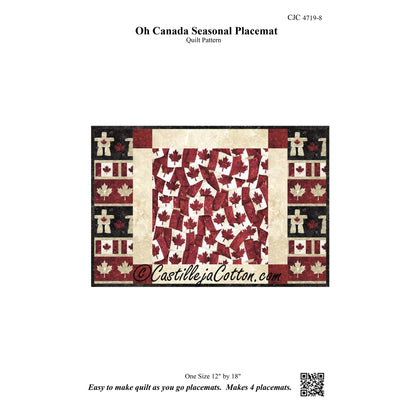 Oh Canada Seasonal Placemat CJC-47198e - Downloadable Pattern