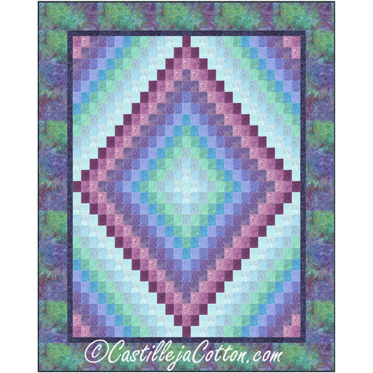 Kaleidoscope Lap Quilt Pattern CJC-47962 - Paper Pattern