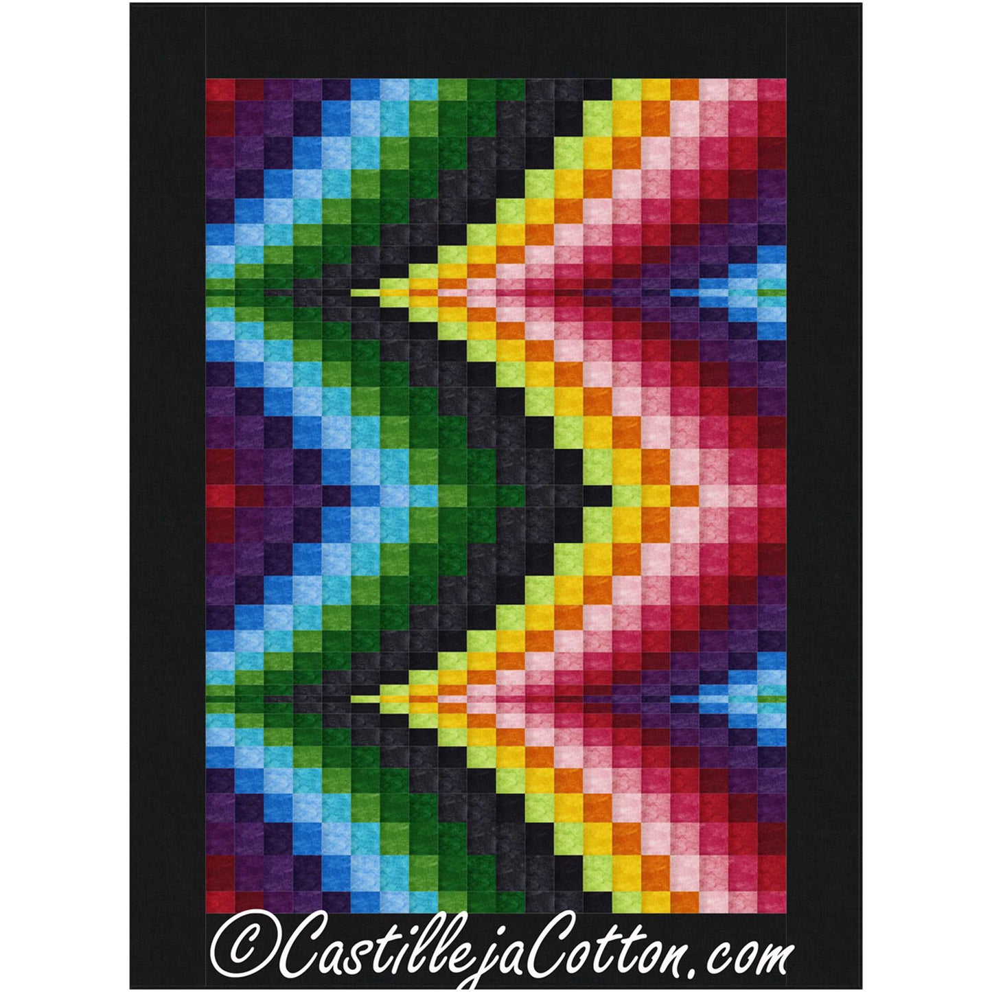 Bargello Peaks Venetian Quilt Pattern CJC-47974 - Paper Pattern