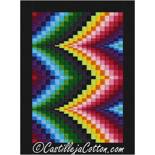 Bargello Peaks Venetian Quilt CJC-47974e - Downloadable Pattern