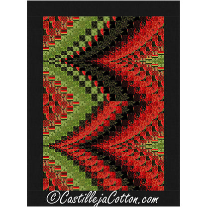 Bargello Peaks Gilded Rose Quilt Pattern CJC-47976 - Paper Pattern