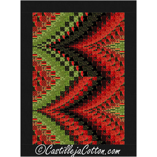 Bargello Peaks Gilded Rose Quilt Pattern CJC-47976 - Paper Pattern