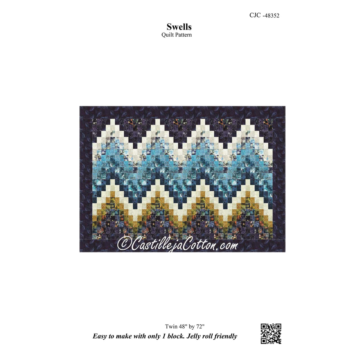 Swells Quilt Pattern CJC-48352 - Paper Pattern