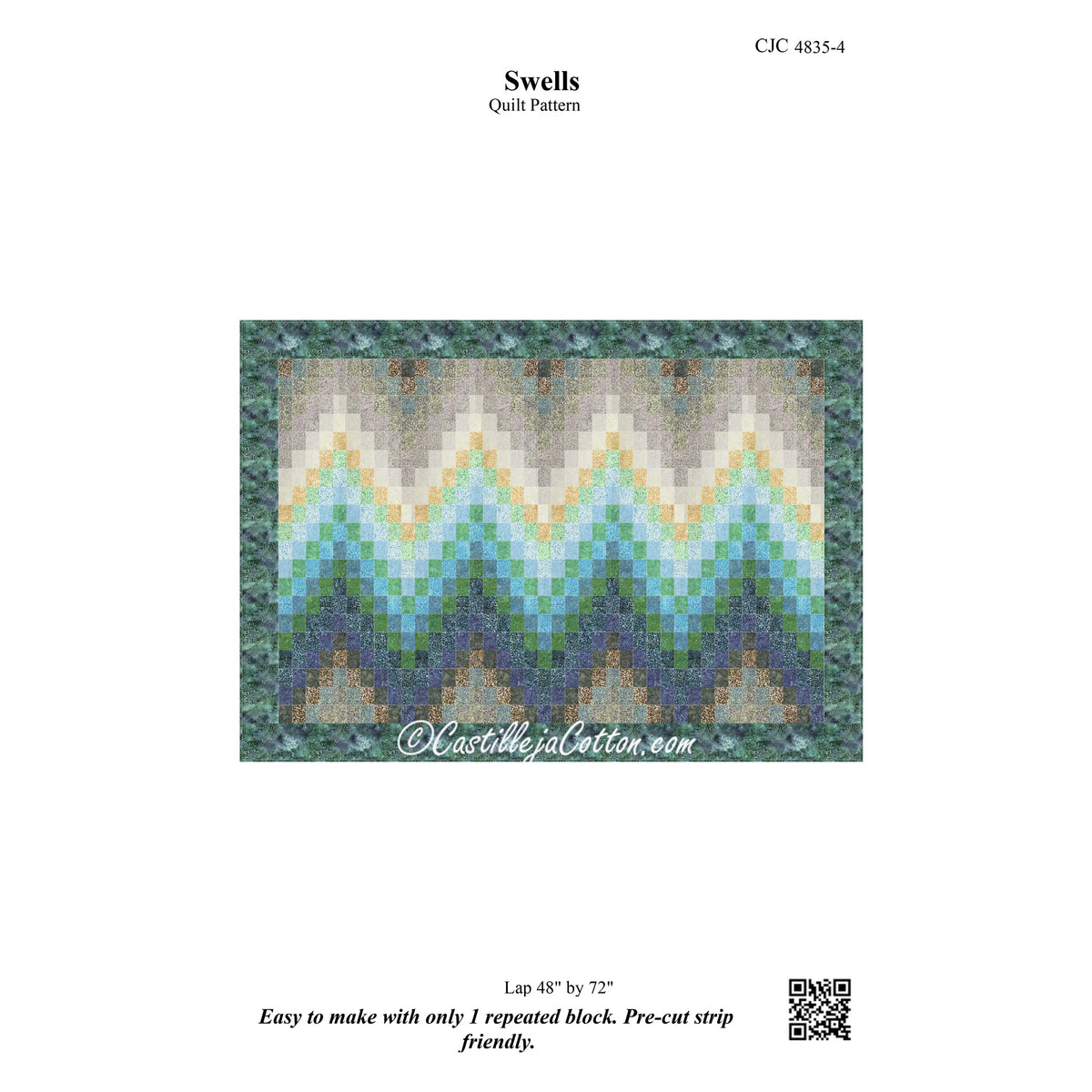 Swells Quilt Pattern CJC-48354 - Paper Pattern