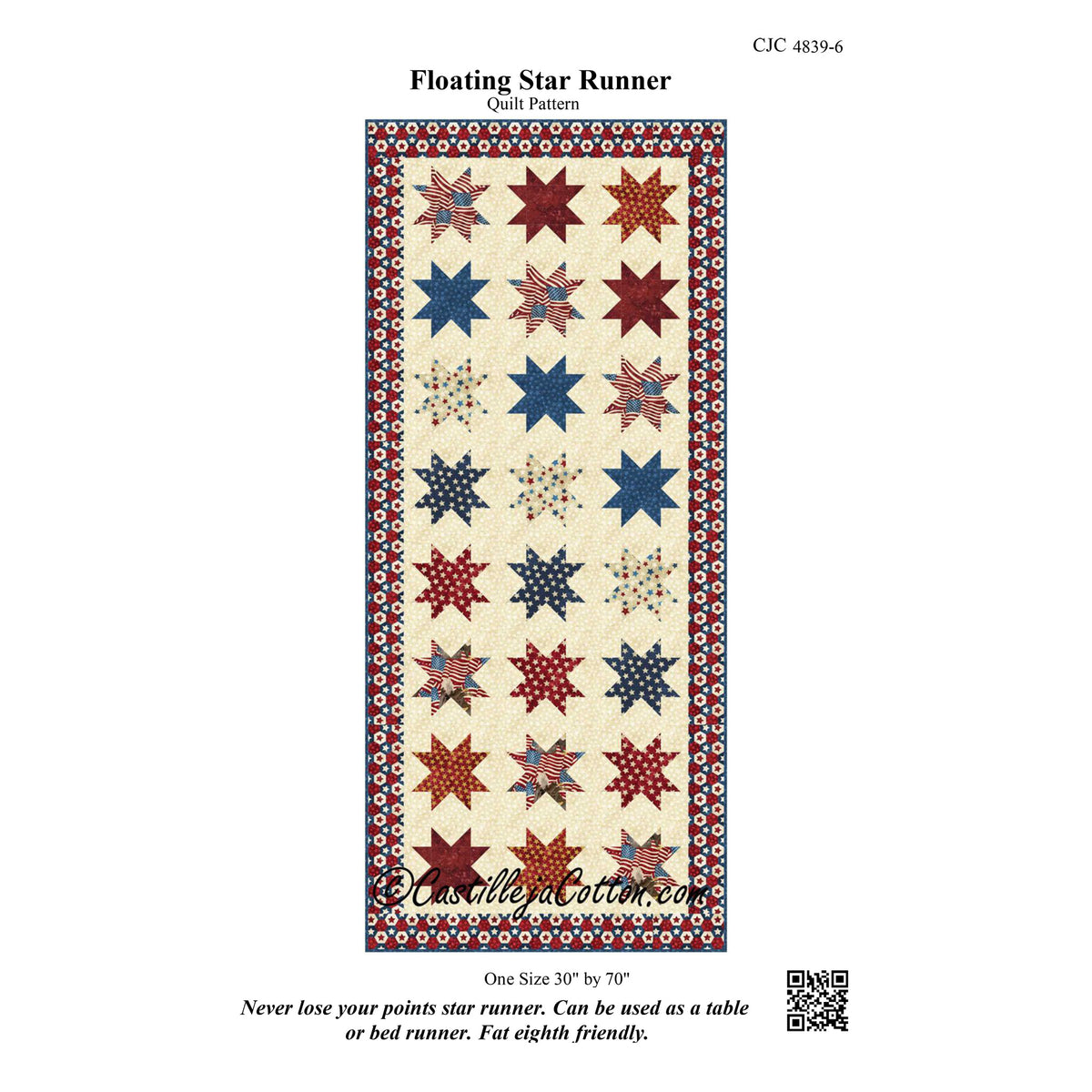 Floating Star Quilt CJC-48396e - Downloadable Pattern
