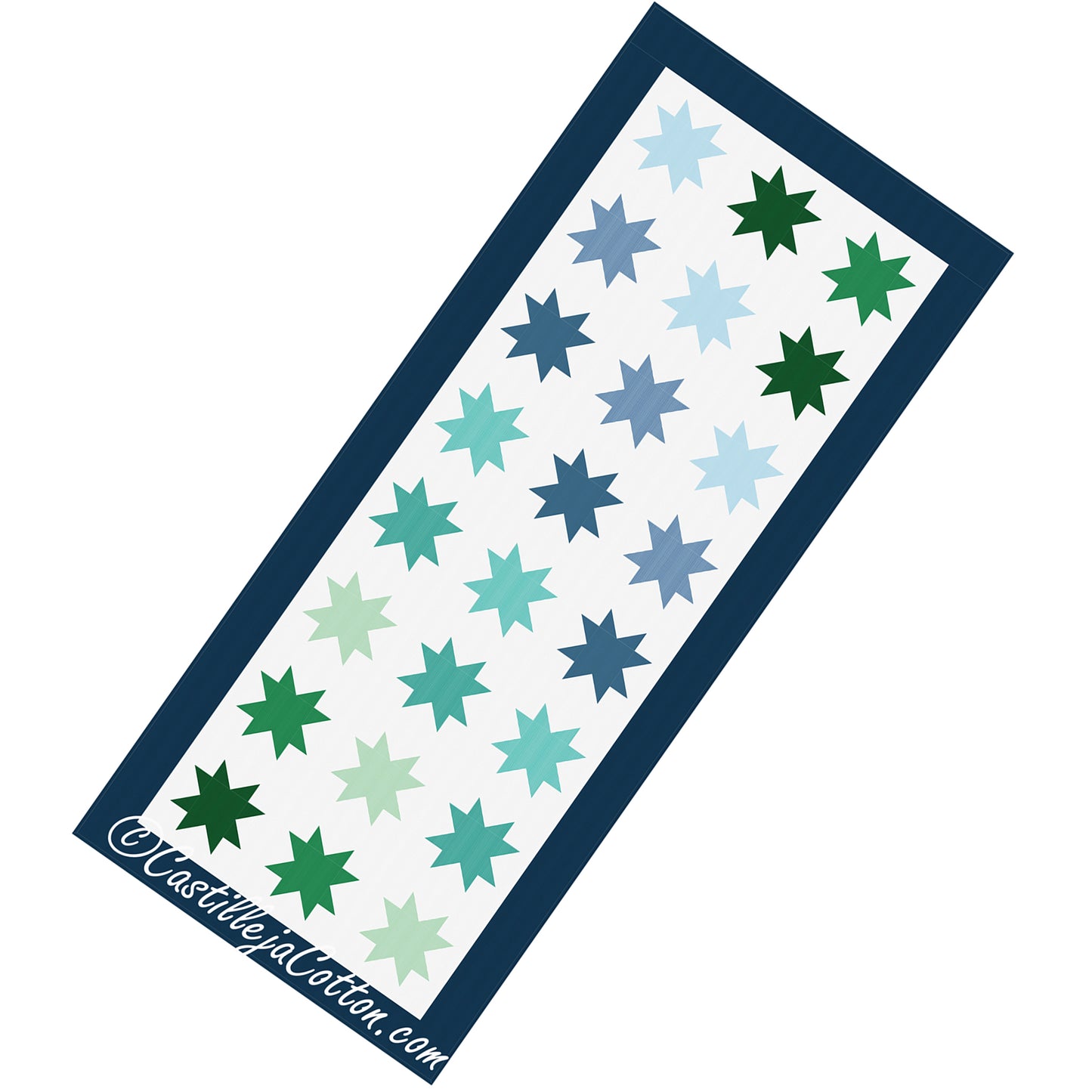 Poparazzi Floating Star Runner CJC-48397e - Downloadable Pattern