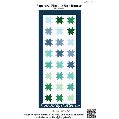Poparazzi Floating Star Runner CJC-48397e - Downloadable Pattern