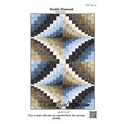 Double Diamond Quilt Pattern CJC-48414 - Paper Pattern