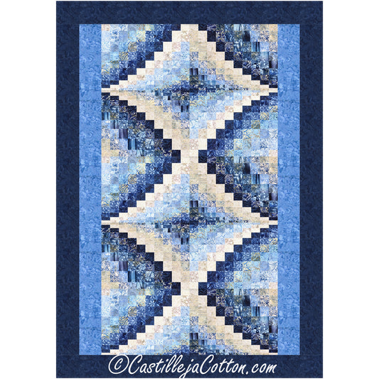 Double Diamond Twin Quilt Pattern CJC-48418 - Paper Pattern