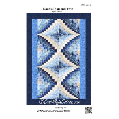 Double Diamond Twin Quilt CJC-48418e - Downloadable Pattern