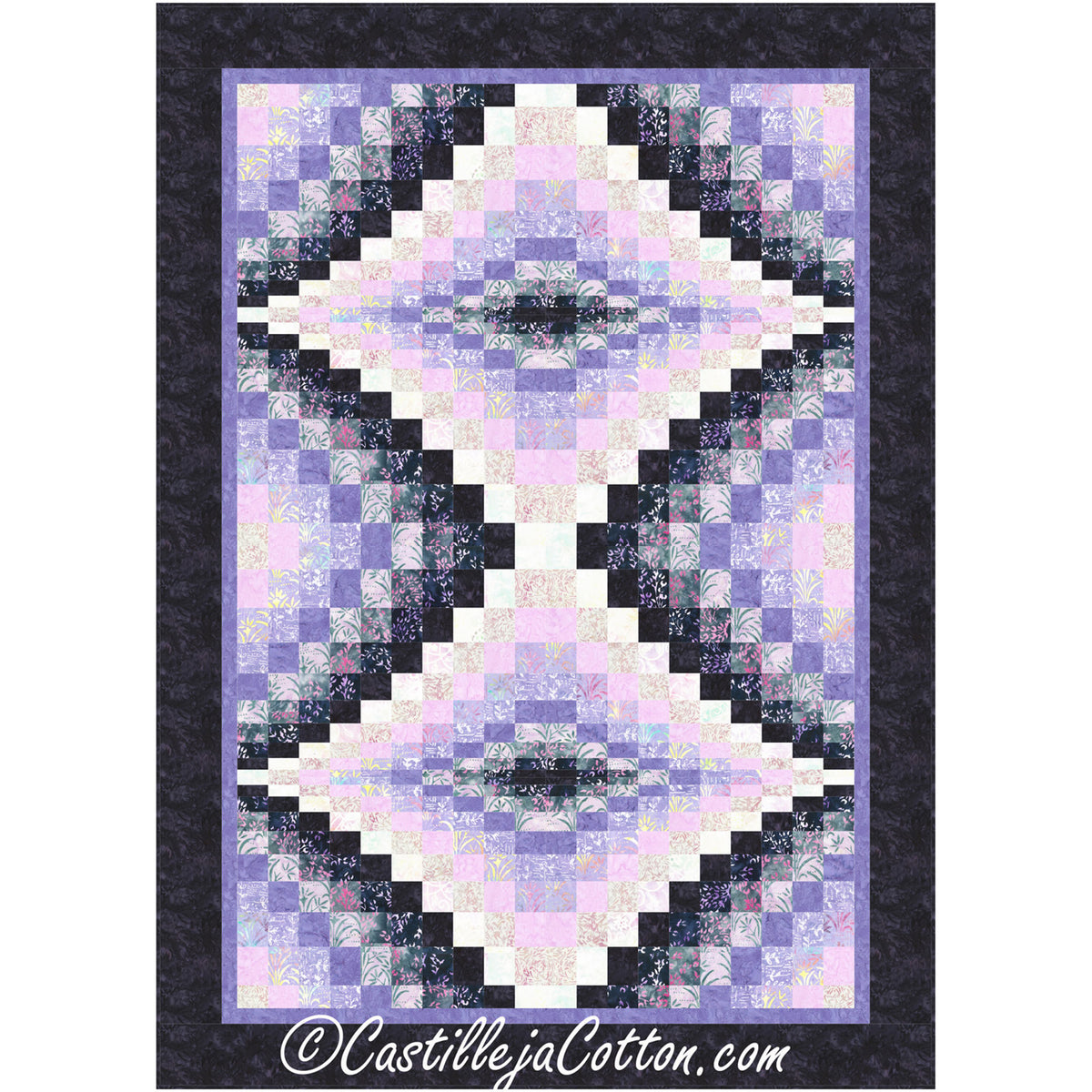 Double Diamond Lilac Quilt Pattern CJC-48419 - Paper Pattern