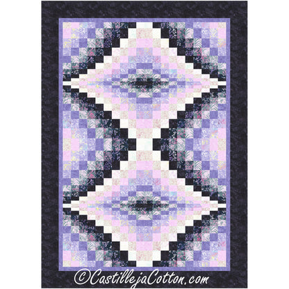 Double Diamond Lilac Quilt Pattern CJC-48419 - Paper Pattern