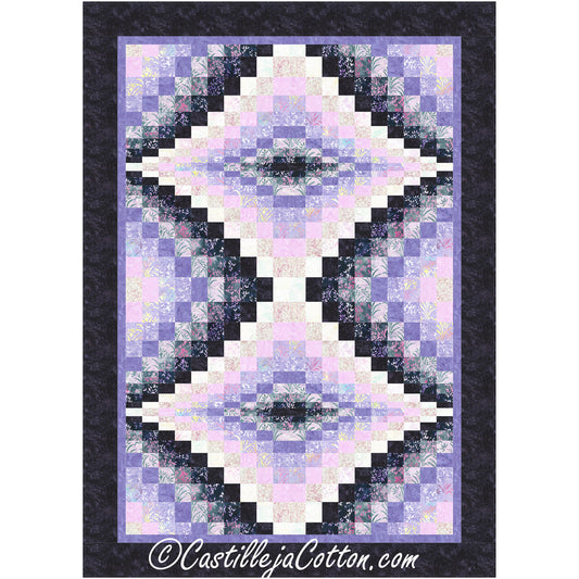 Double Diamond Lilac Quilt CJC-48419e - Downloadable Pattern