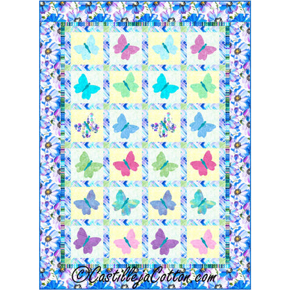 Butterfly Garden Quilt CJC-48553e - Downloadable Pattern