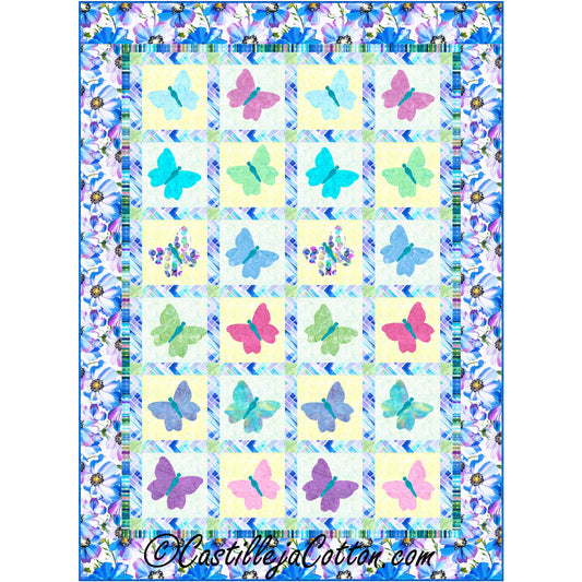 Butterfly Garden Quilt CJC-48553e - Downloadable Pattern