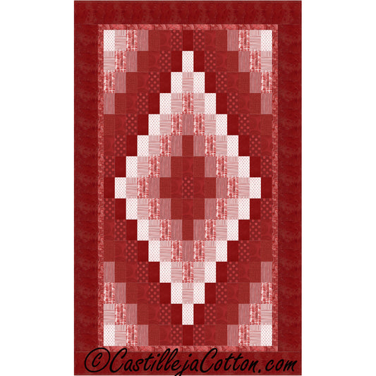 Diamond Lap Quilt Pattern CJC-486310 - Paper Pattern