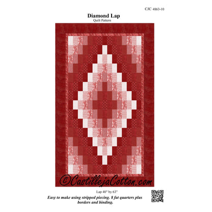 Diamond Lap Quilt Pattern CJC-486310 - Paper Pattern