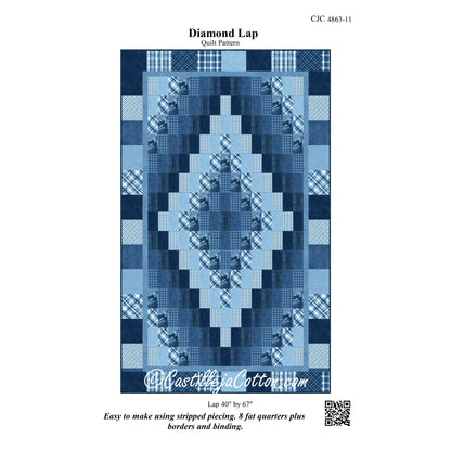 Diamond Lap Quilt Pattern CJC-486311 - Paper Pattern