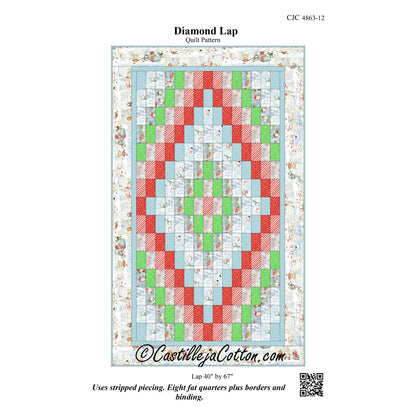 Diamond Lap Quilt CJC-486312e - Downloadable Pattern