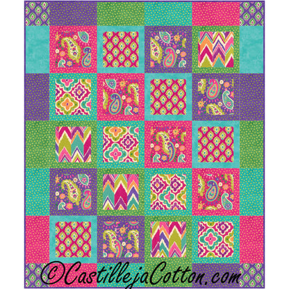 Border Squares Quilt Pattern CJC-48756 - Paper Pattern