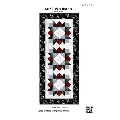 Star Flower Runner CJC-48975e - Downloadable Pattern