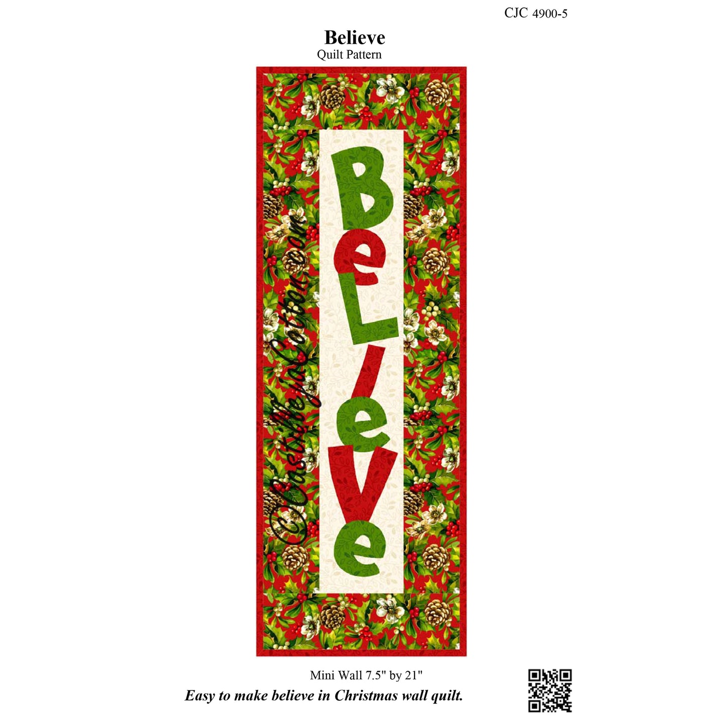 Believe Quilt CJC-4900e - Downloadable Pattern