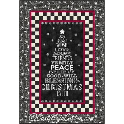 Chalkboard Christmas Quilt CJC-49111e - Downloadable Pattern