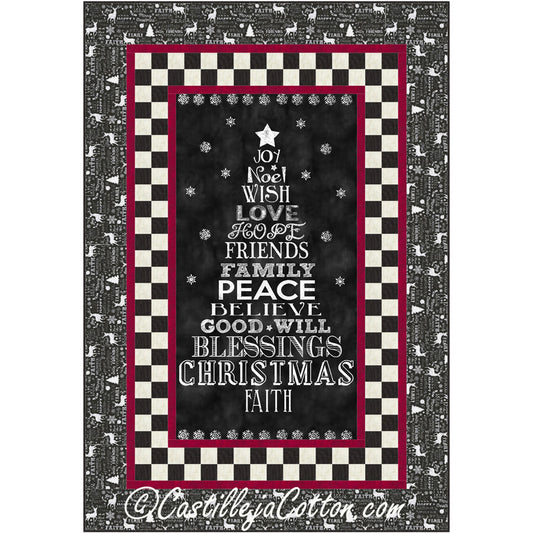 Chalkboard Christmas Quilt Pattern CJC-49111 - Paper Pattern