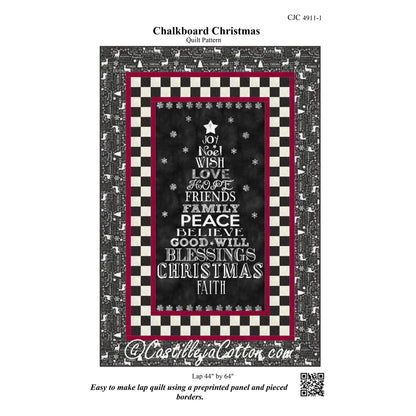 Chalkboard Christmas Quilt CJC-49111e - Downloadable Pattern