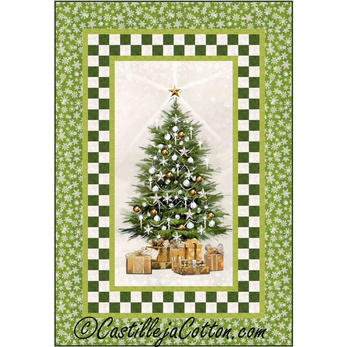 White Christmas Quilt Pattern CJC-49112 - Paper Pattern