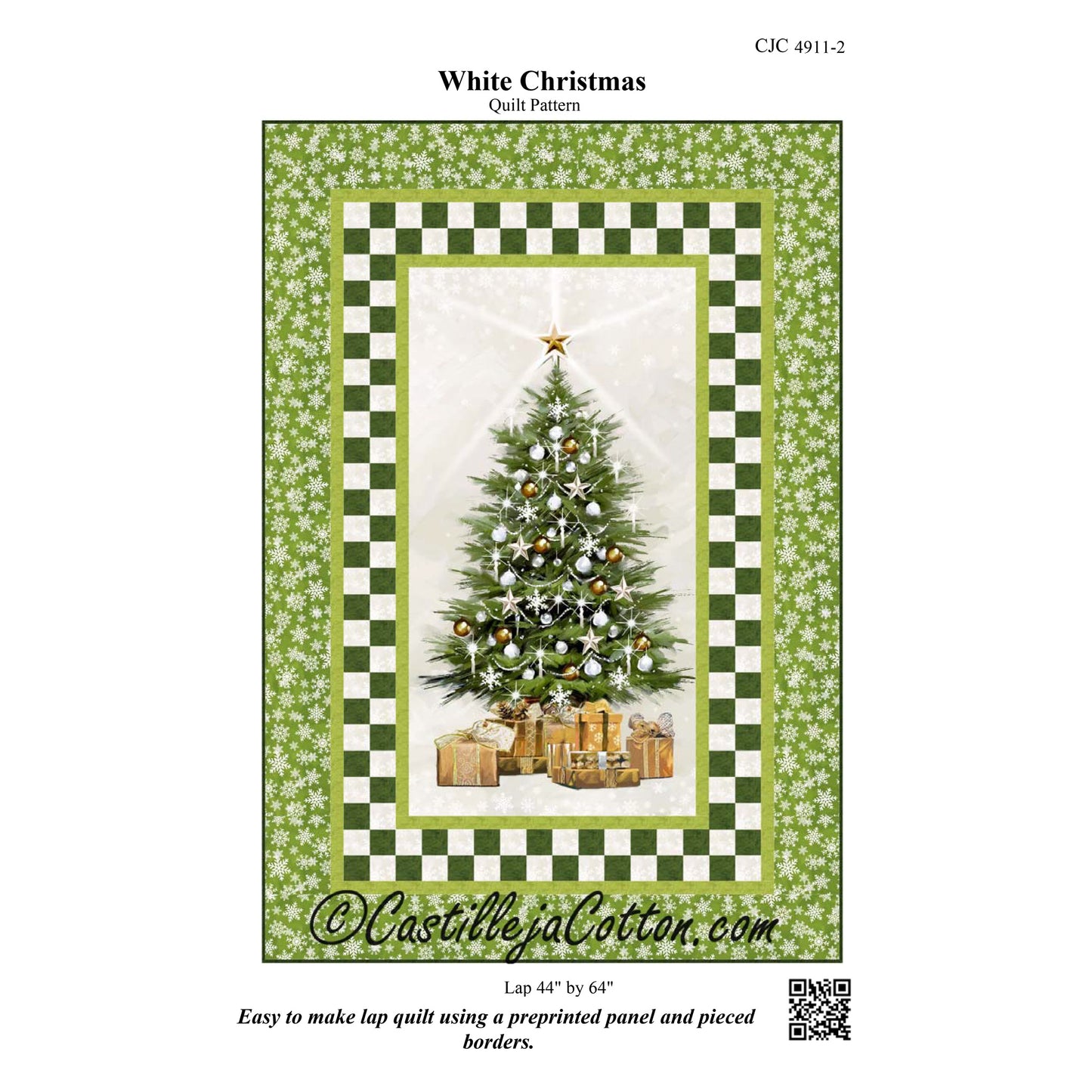 White Christmas Quilt Pattern CJC-49112 - Paper Pattern