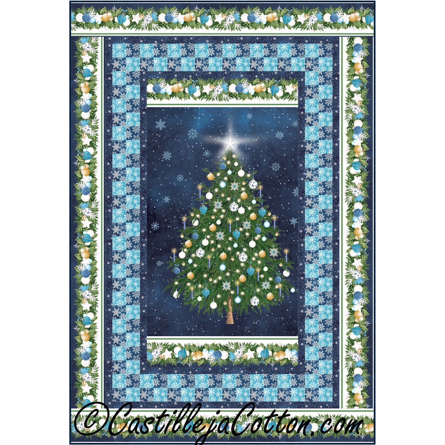 Snowy Christmas Quilt Pattern CJC-49113 - Paper Pattern