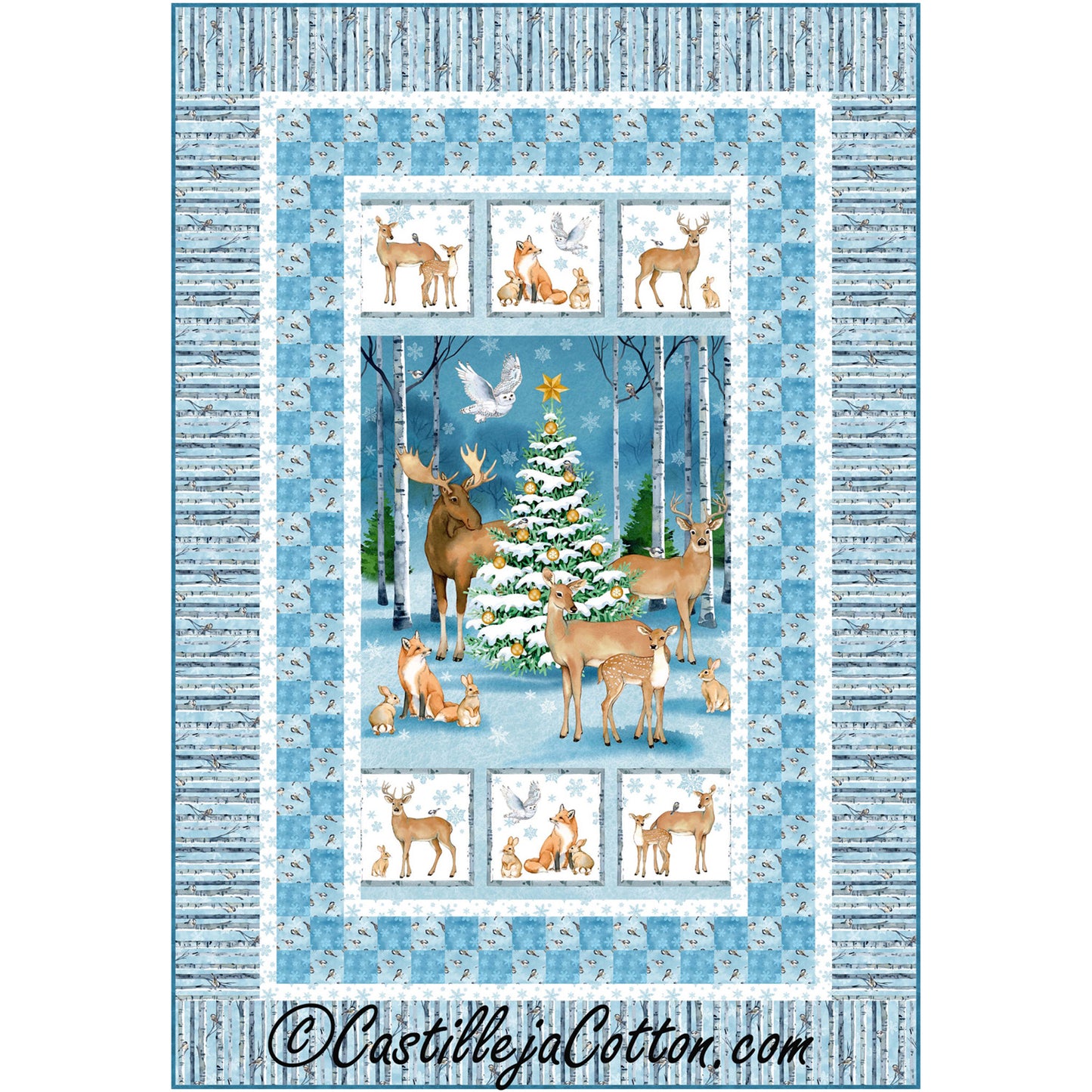 Forest Christmas Quilt Pattern CJC-49114 - Paper Pattern