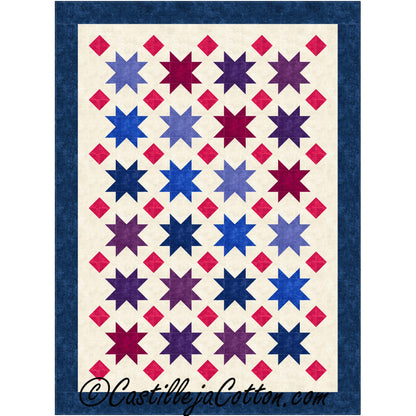 Floating Stars and Diamonds Quilt CJC-49351e - Downloadable Pattern