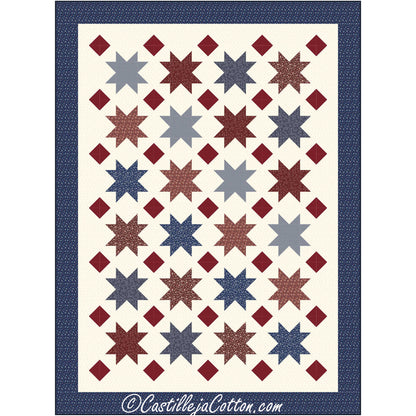 Floating Stars and Diamonds Quilt CJC-49352e - Downloadable Pattern