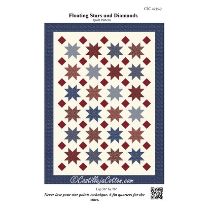 Floating Stars and Diamonds Quilt CJC-49352e - Downloadable Pattern