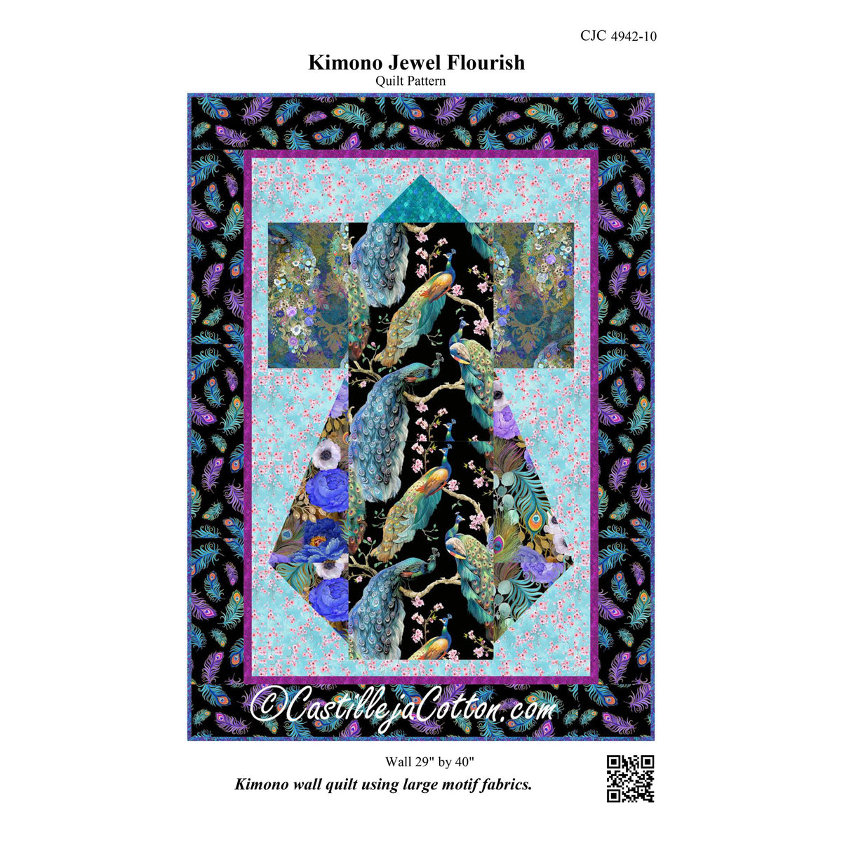 Kimono Jewel Flourish Quilt CJC-494210e - Downloadable Pattern