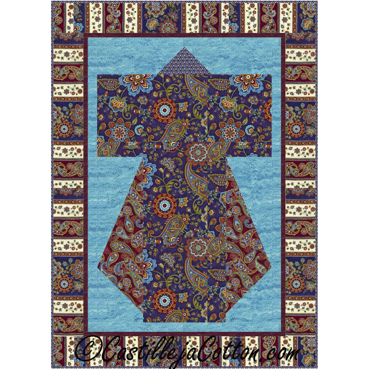 Jewel Kimono Quilt CJC-49424e - Downloadable Pattern