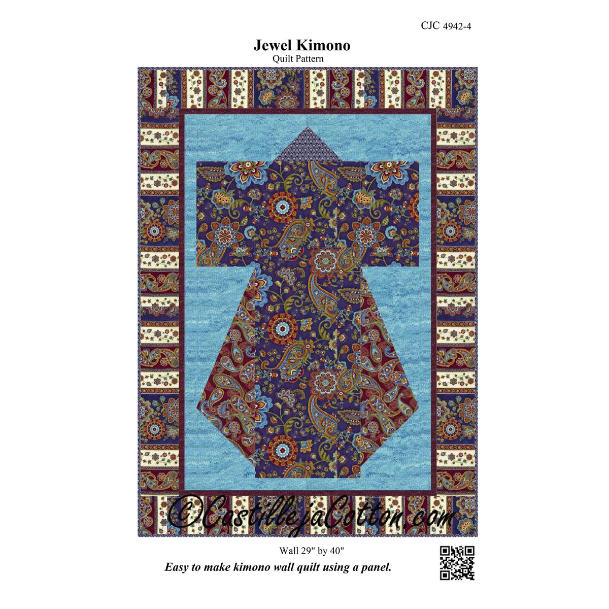 Jewel Kimono Quilt CJC-49424e - Downloadable Pattern