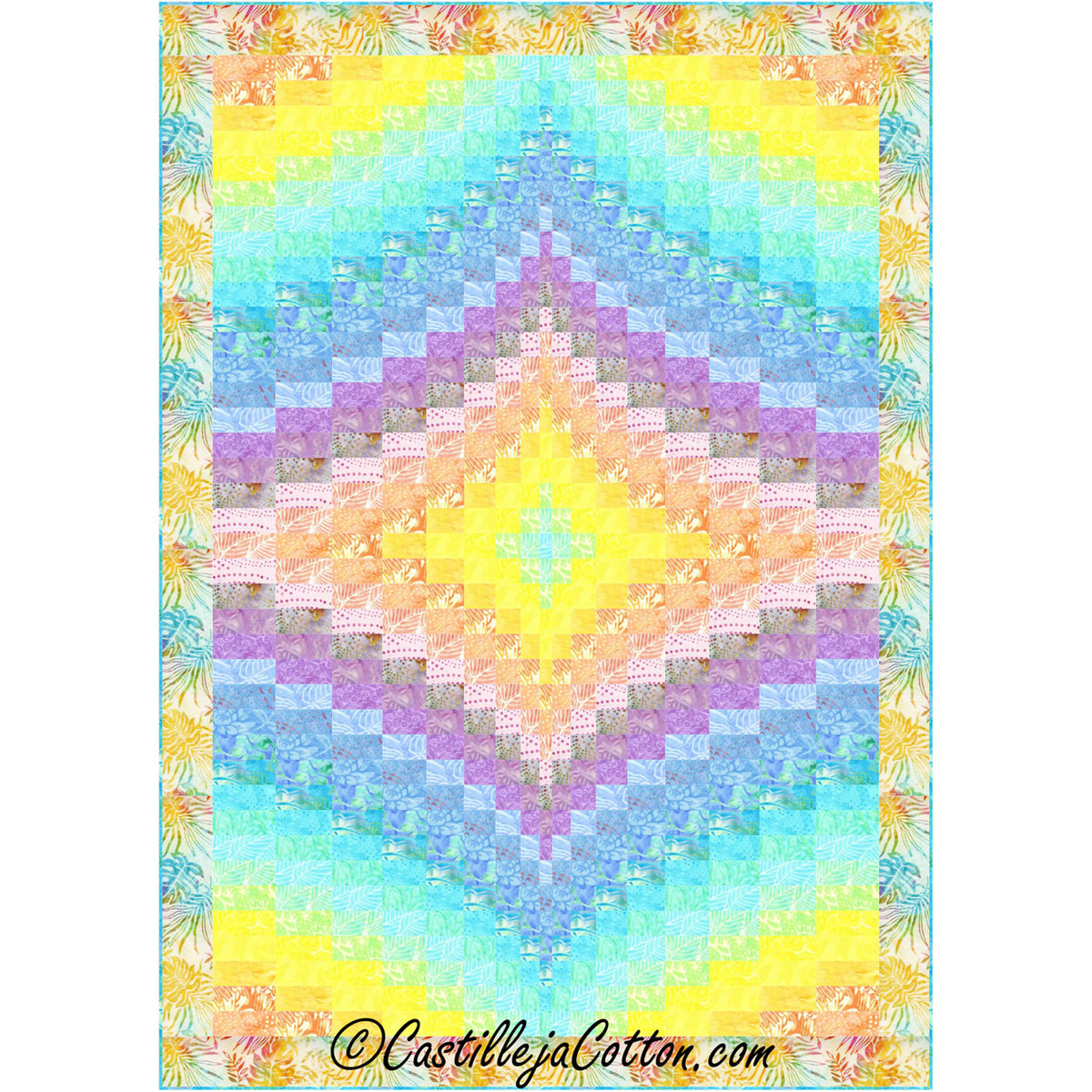 Twin Diamonds Quilt CJC-49503e - Downloadable Pattern