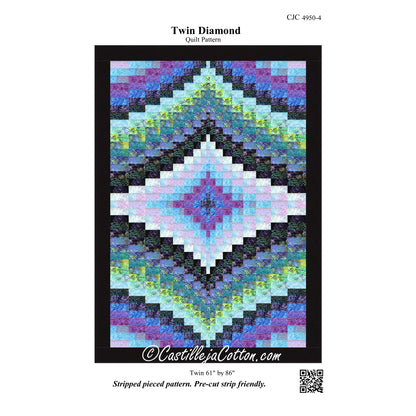 Twin Diamonds Quilt CJC-49504e - Downloadable Pattern