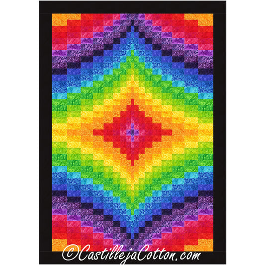 Twin Diamond Brightside Quilt CJC-49506e - Downloadable Pattern