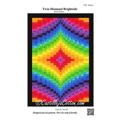 Twin Diamond Brightside Quilt CJC-49506e - Downloadable Pattern